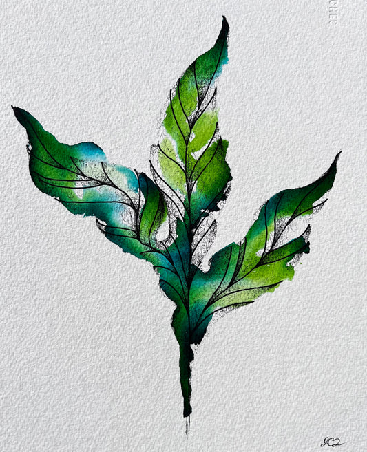 Peony Leaf (8in x 9-3/4in)