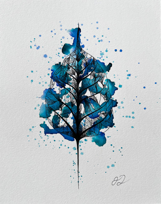 Blue Splatter (8in x 10in)